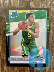 CHRIS DUARTE 2021 Chronicles Donruss Optic Black Holo Prizm Rated Rookie #229